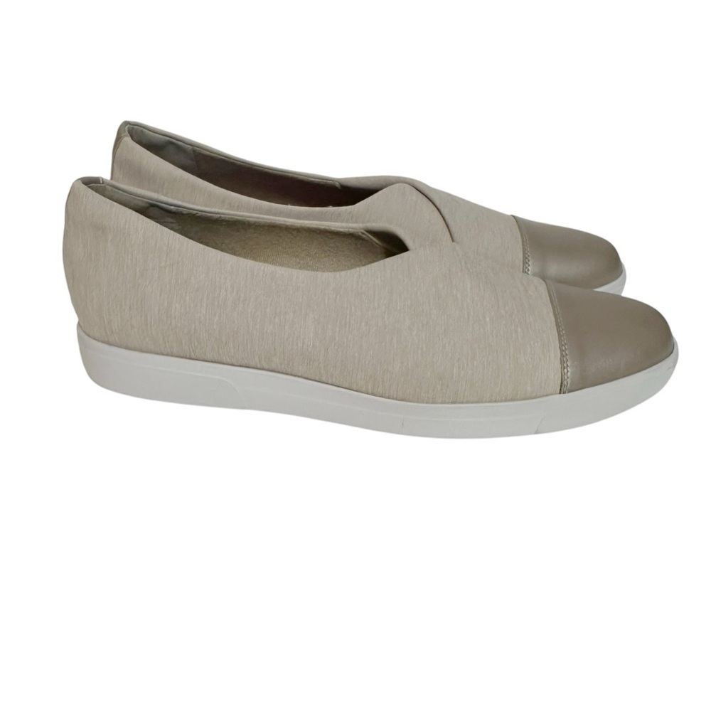 Munro Plum Stretch Fabric Sneakers Flats